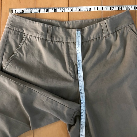 Garnet Hill Crop Chinos in Khaki Size 10 - Picture 7 of 8